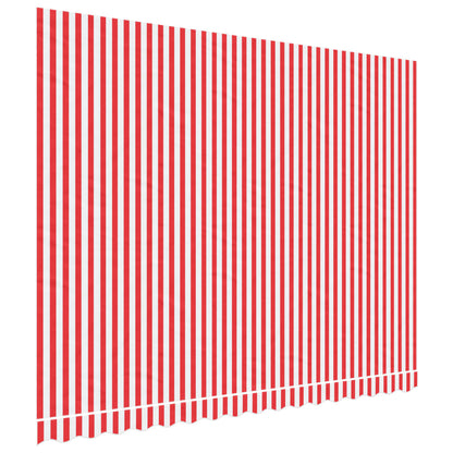 vidaXL Tissu de remplacement pour auvent rayures rouges et blanches