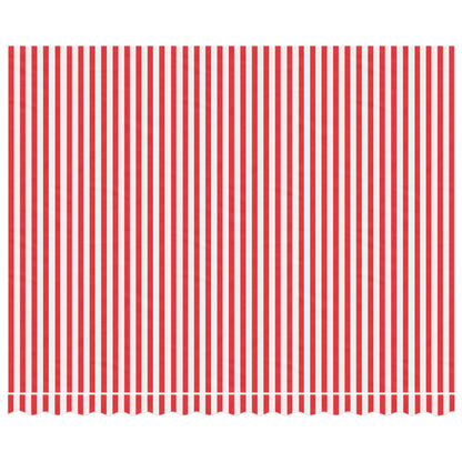 vidaXL Tissu de remplacement pour auvent rayures rouges et blanches