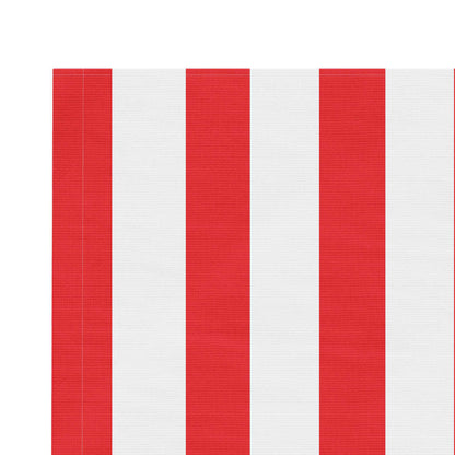 vidaXL Tissu de remplacement pour auvent rayures rouges et blanches