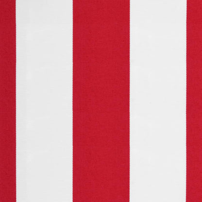 vidaXL Tissu de remplacement pour auvent rayures rouges et blanches