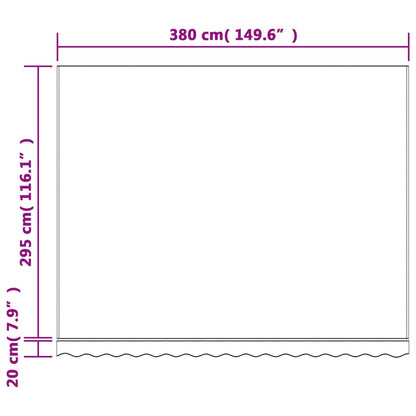 vidaXL Tissu de remplacement pour auvent rayures rouges et blanches