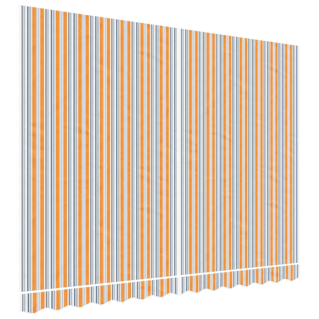vidaXL Tissu de remplacement pour auvent rayures multicolores 3,5x2,5m