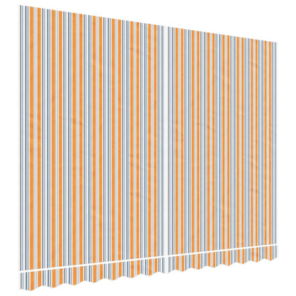 vidaXL Tissu de remplacement pour auvent rayures multicolores 3,5x2,5m
