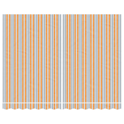 vidaXL Tissu de remplacement pour auvent rayures multicolores 3,5x2,5m