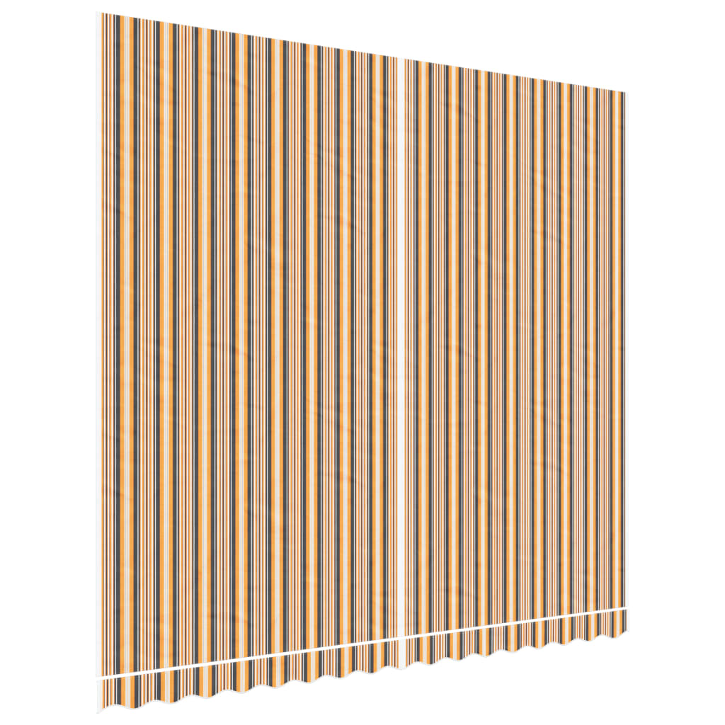 vidaXL Tissu de remplacement pour auvent rayures multicolores 4x3,5 m