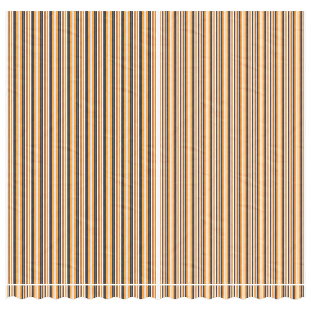 vidaXL Tissu de remplacement pour auvent rayures multicolores 4x3,5 m