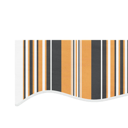 vidaXL Tissu de remplacement pour auvent rayures multicolores 4x3,5 m
