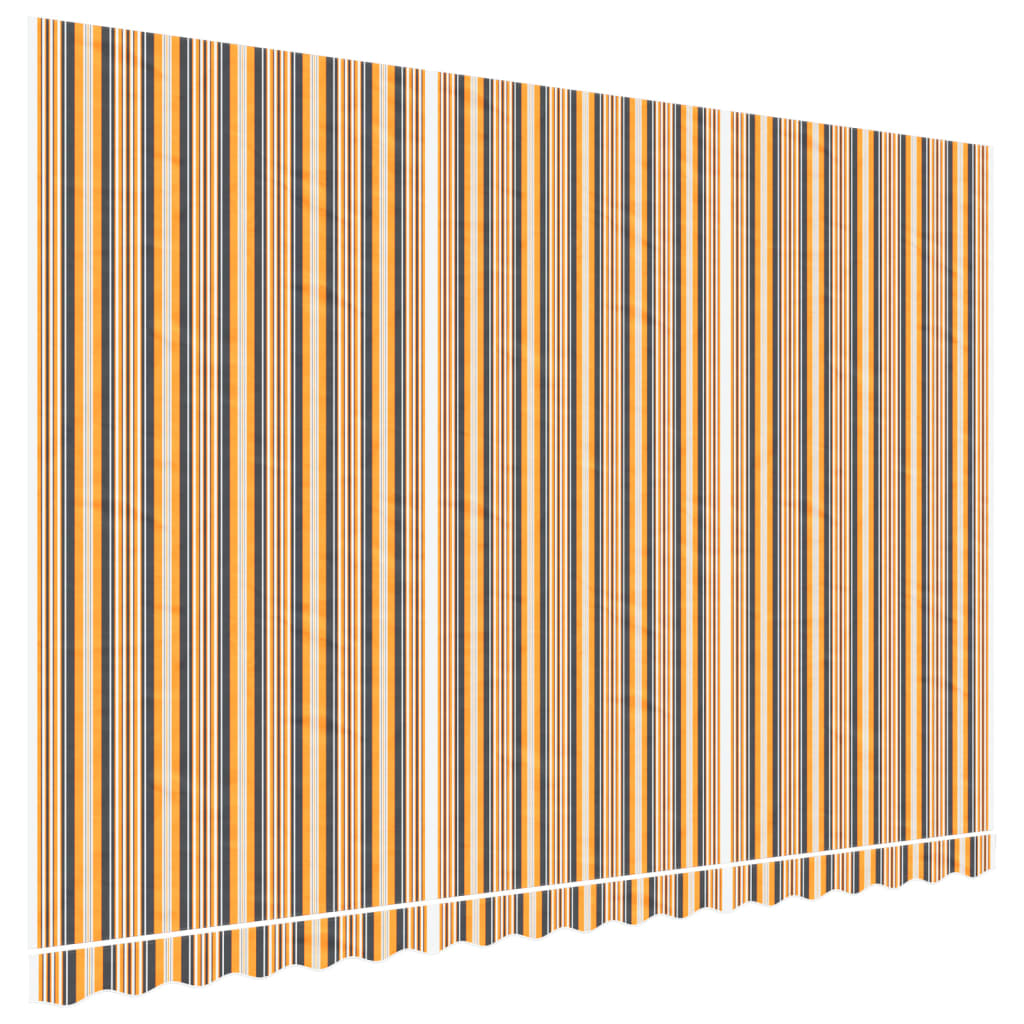 vidaXL Tissu de remplacement pour auvent rayures multicolores 4,5x3 m