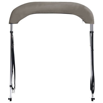 vidaXL Auvent bimini à 2 arceaux gris 148,5x133x104 cm