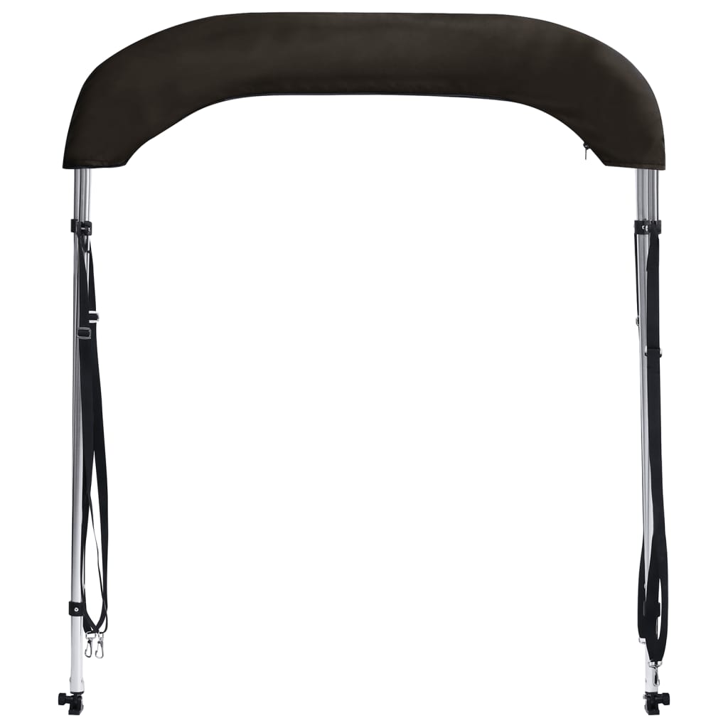vidaXL Auvent bimini à 2 arceaux noir 178x138x96 cm