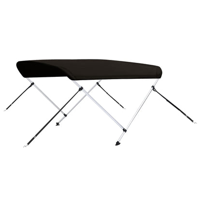 vidaXL Auvent bimini à 2 arceaux noir 178x138x96 cm