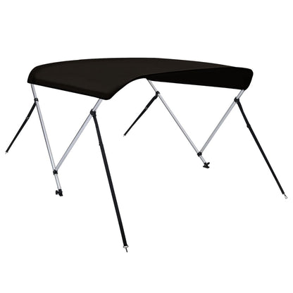 vidaXL Auvent bimini à 2 arceaux noir 179x156x93 cm