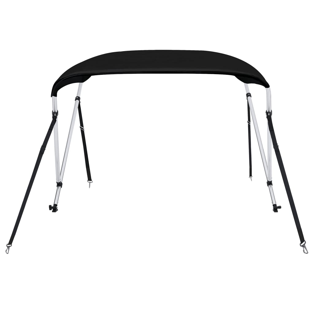 vidaXL Auvent bimini à 2 arceaux noir 179x156x93 cm