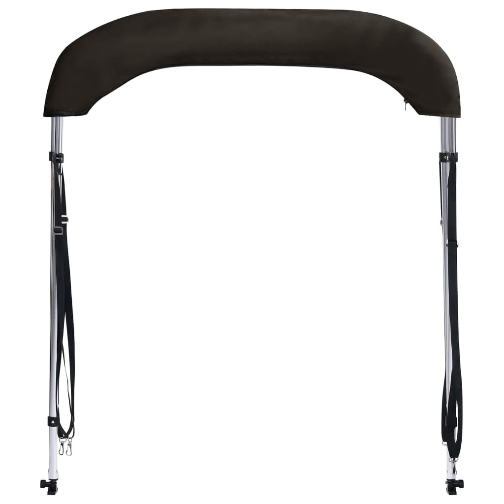 vidaXL Auvent bimini à 2 arceaux noir 179x156x93 cm
