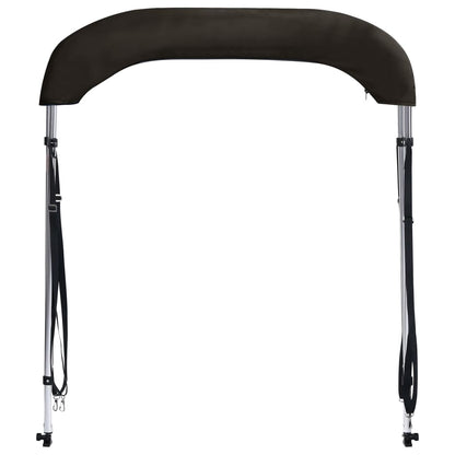 vidaXL Auvent bimini à 2 arceaux noir 179x156x93 cm