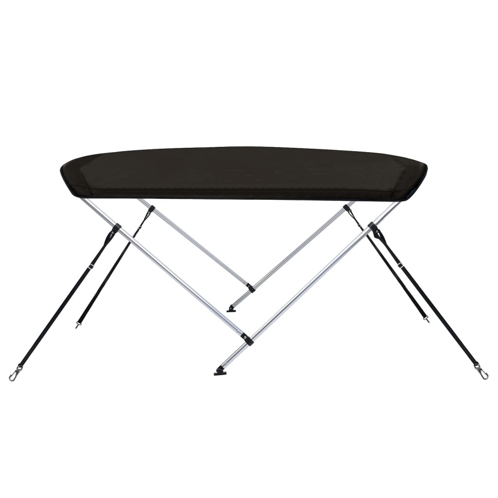 vidaXL Auvent bimini à 2 arceaux noir 179x156x93 cm