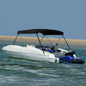vidaXL Auvent bimini à 2 arceaux noir 179x156x93 cm