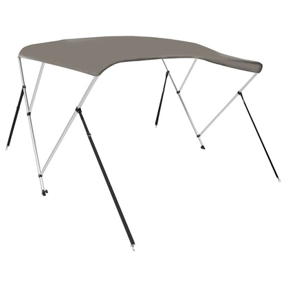 vidaXL Auvent bimini à 3 arceaux gris 183x152x133 cm