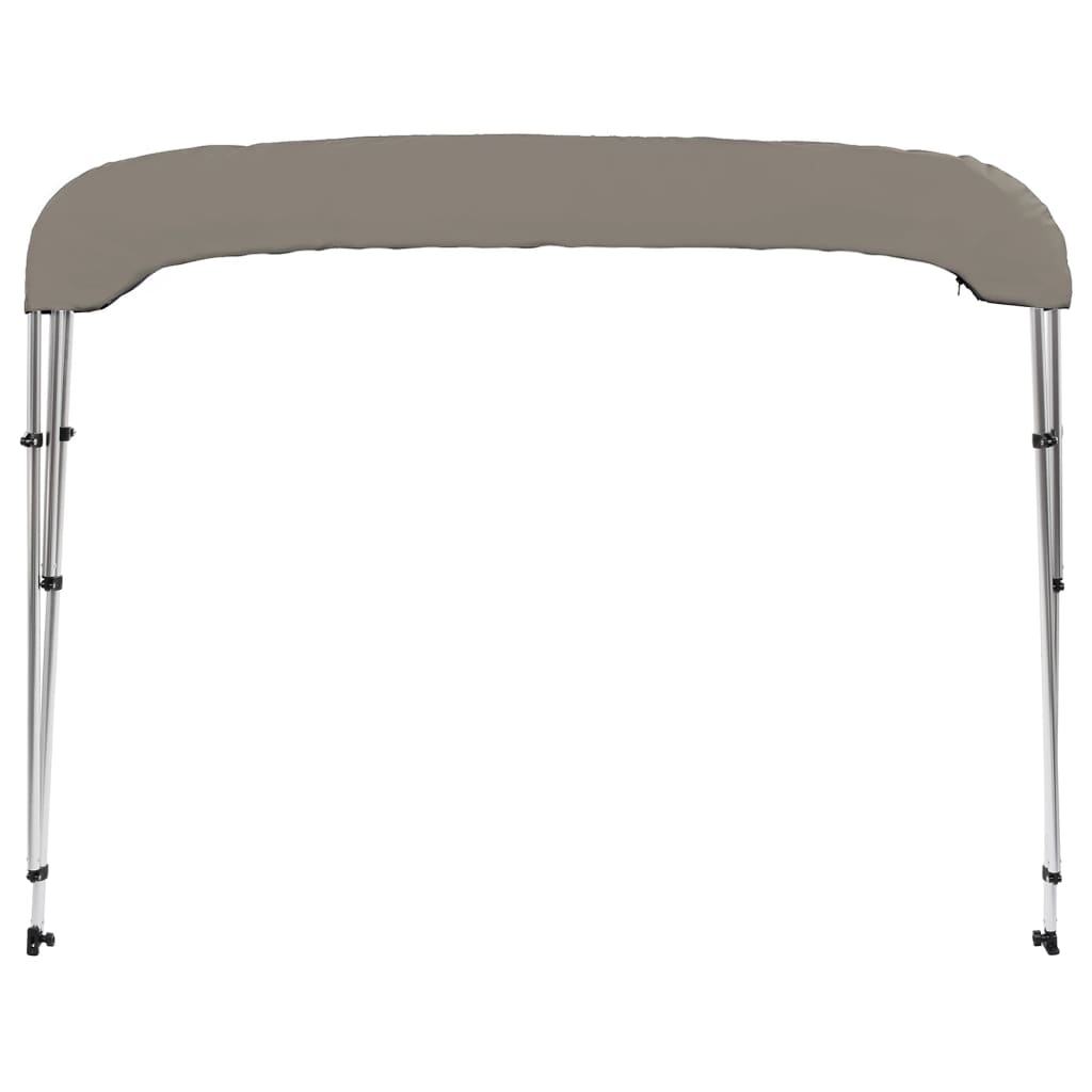 vidaXL Auvent bimini à 3 arceaux gris 183x152x133 cm