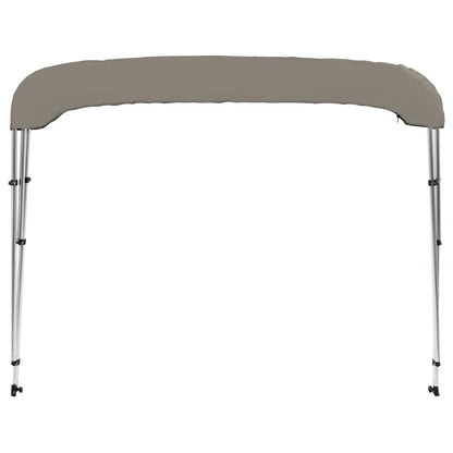 vidaXL Auvent bimini à 3 arceaux gris 183x152x133 cm
