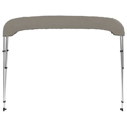 vidaXL Auvent bimini à 3 arceaux gris 184x170x133 cm