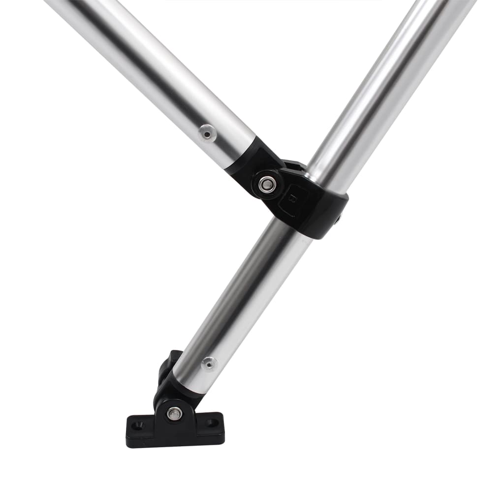 vidaXL Auvent bimini à 3 arceaux gris 184x170x133 cm