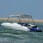 vidaXL Auvent bimini à 3 arceaux gris 184x170x133 cm