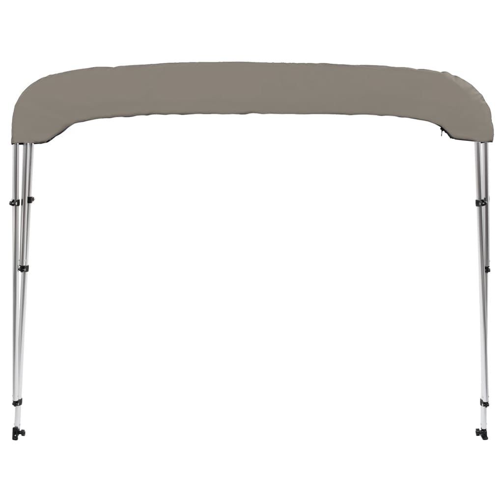 vidaXL Auvent bimini à 3 arceaux gris 184x189x135 cm