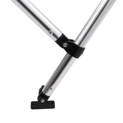vidaXL Auvent bimini à 3 arceaux gris 184x189x135 cm