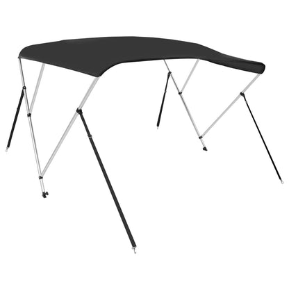 vidaXL Auvent bimini à 3 arceaux noir 183x152x133 cm