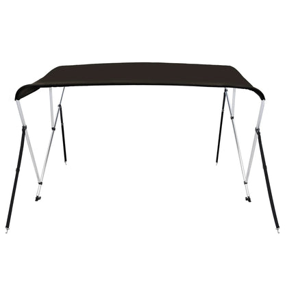 vidaXL Auvent bimini à 3 arceaux noir 183x152x133 cm