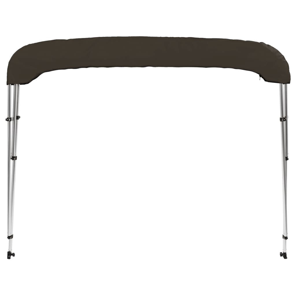vidaXL Auvent bimini à 3 arceaux noir 183x152x133 cm