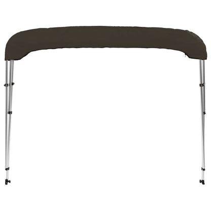 vidaXL Auvent bimini à 3 arceaux noir 183x152x133 cm