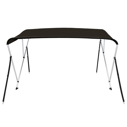 vidaXL Auvent bimini à 3 arceaux noir 184x170x133 cm