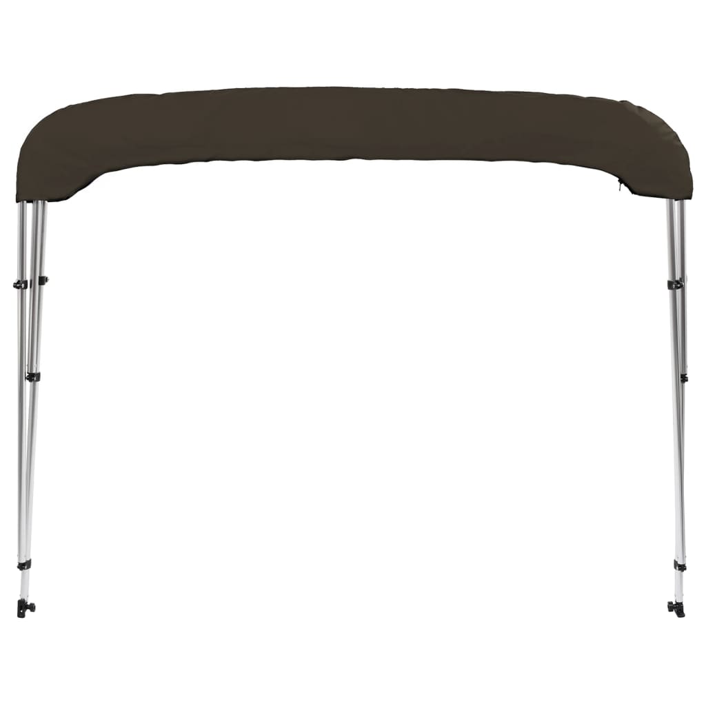 vidaXL Auvent bimini à 3 arceaux noir 184x170x133 cm