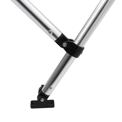 vidaXL Auvent bimini à 3 arceaux noir 184x170x133 cm