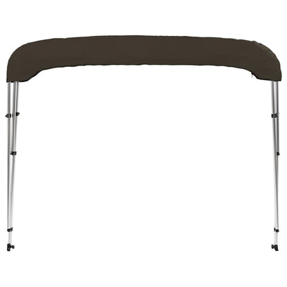 vidaXL Auvent bimini à 3 arceaux noir 184x189x135 cm
