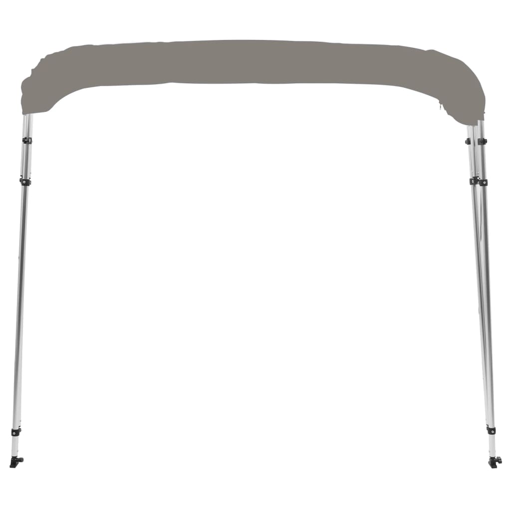 vidaXL Auvent bimini à 4 arceaux gris 236x199x135 cm