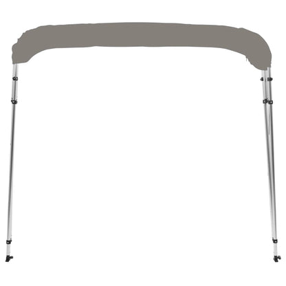 vidaXL Auvent bimini à 4 arceaux gris 236x199x135 cm