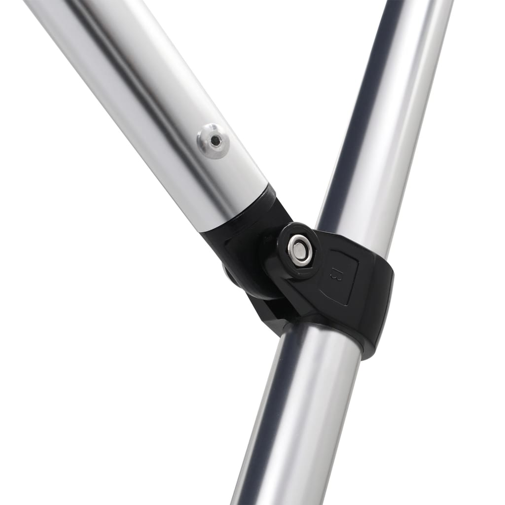 vidaXL Auvent bimini à 4 arceaux gris 236x199x135 cm
