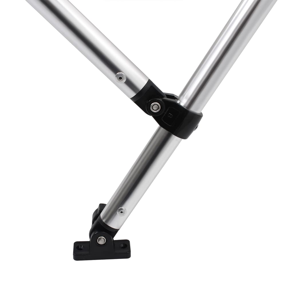 vidaXL Auvent bimini à 4 arceaux gris 236x199x135 cm