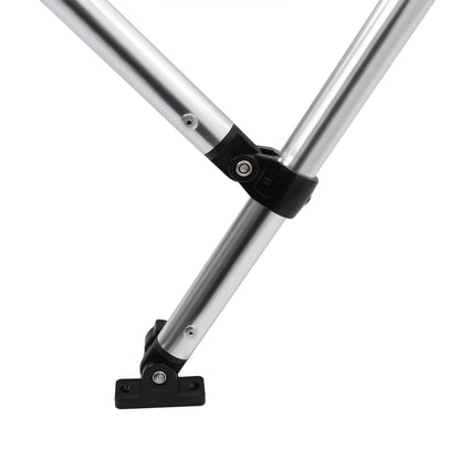 vidaXL Auvent bimini à 4 arceaux gris 236x199x135 cm