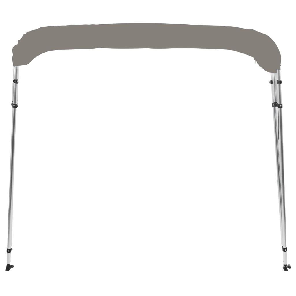vidaXL Auvent bimini à 4 arceaux gris 236x228x127 cm