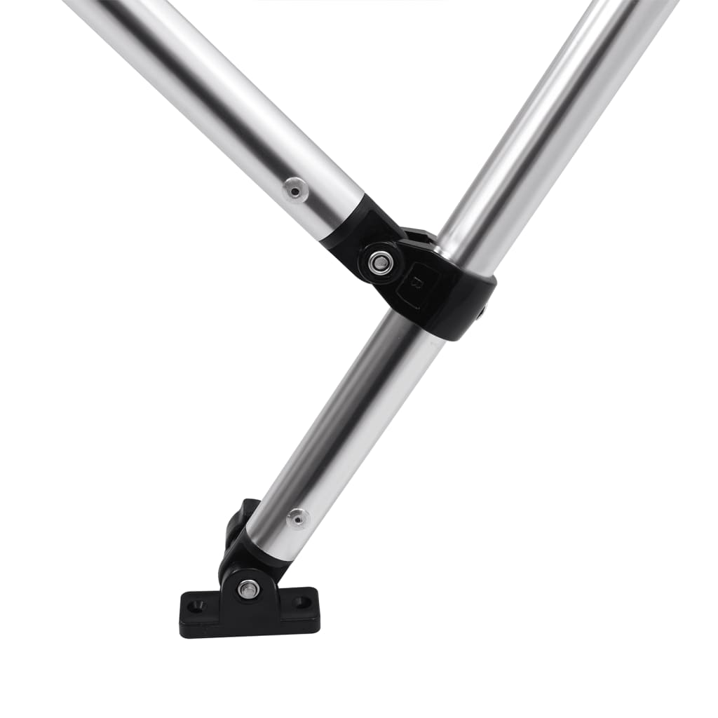 vidaXL Auvent bimini à 4 arceaux gris 236x228x127 cm