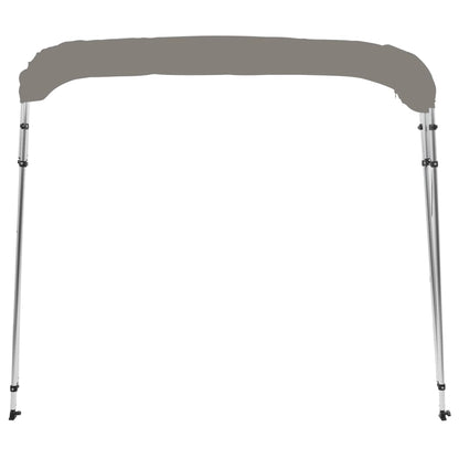 vidaXL Auvent bimini à 4 arceaux gris 243x250x131 cm