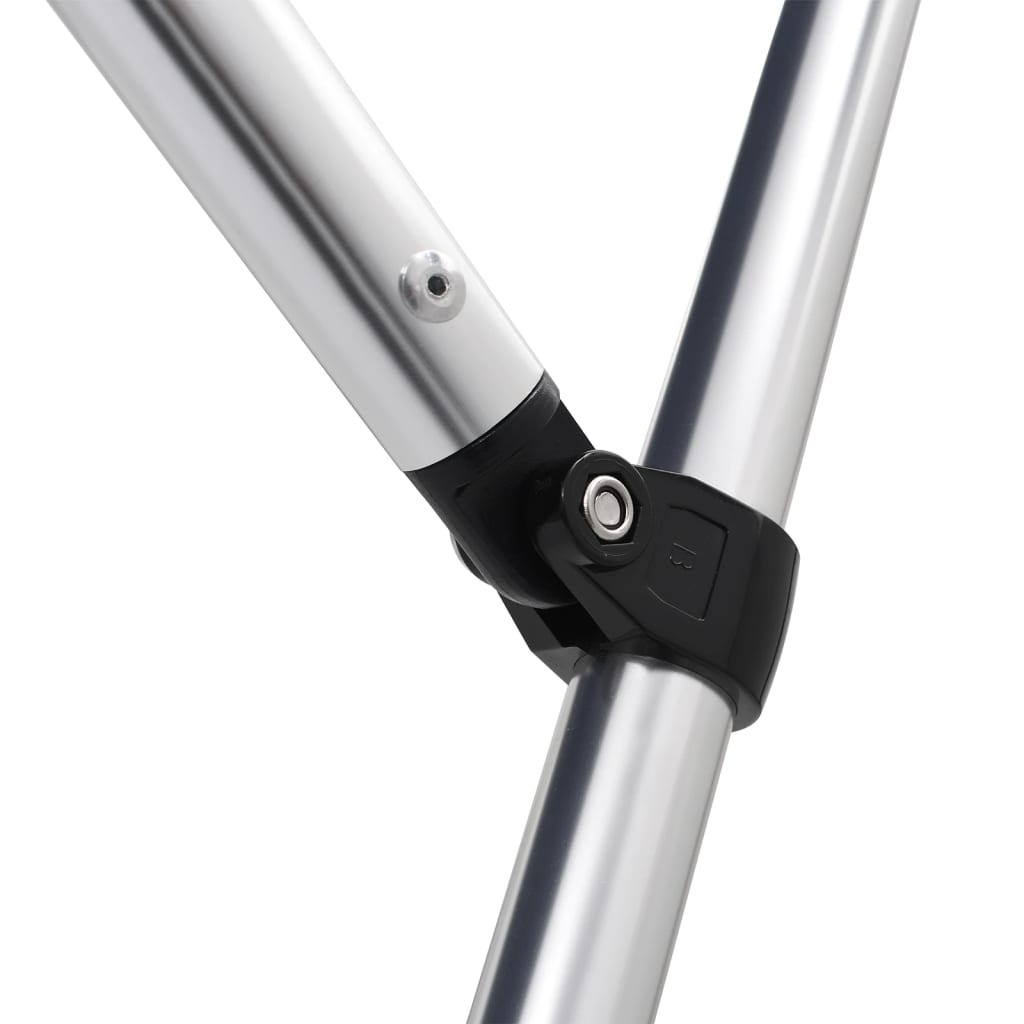 vidaXL Auvent bimini à 4 arceaux gris 243x250x131 cm