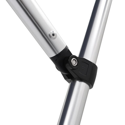 vidaXL Auvent bimini à 4 arceaux gris 243x250x131 cm