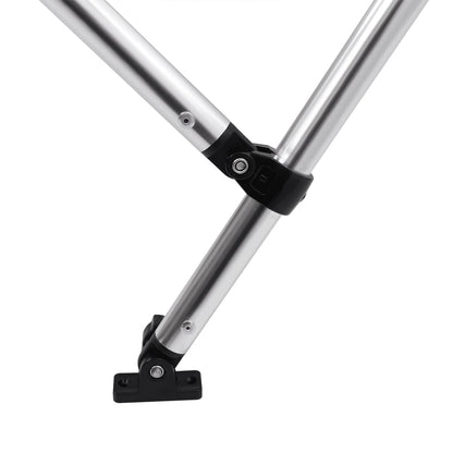 vidaXL Auvent bimini à 4 arceaux gris 243x250x131 cm