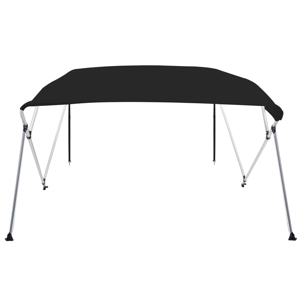 vidaXL Auvent bimini à 4 arceaux noir 239x184x131 cm