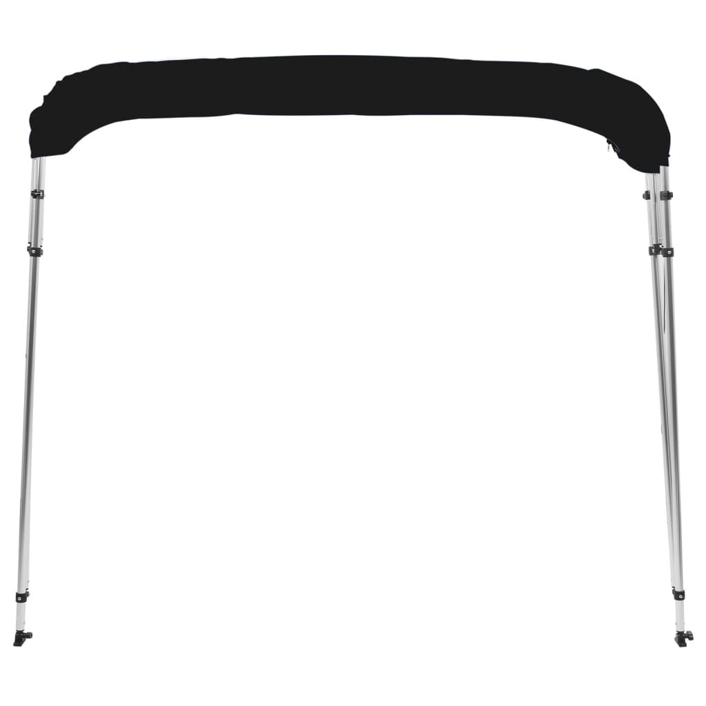 vidaXL Auvent bimini à 4 arceaux noir 239x184x131 cm